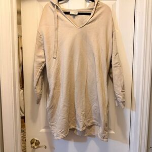 Universal Thread Beige Tunic Hoodie